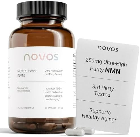 Novos Boost Nmn Contains 250 Mg Of Highpurity Nmn 60 Capsules Supports Cellular Repair And Dna Protection Boosts Nad+