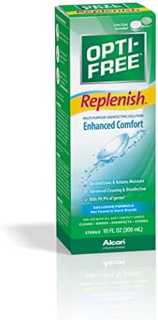 Opti Replenish Multipurpose Disinfecting Solution With Lens Case 10 Fl Oz