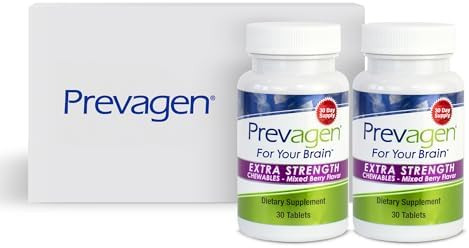 Prevagen Extra Strength Mixed Berry Chewables 30 Tablets (1 Month Supply) Formulated For Your Brain 20Mg Of Apoaequorin Plus Vitamin D3