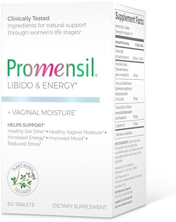 Promensil Libido & Energy Libido Booster For Women Sexual Health Support For Women With Low Estrogen Fenugreek Horny Goat Weed & Vitamins For Menopause Clinically Proven 30 Day Supply