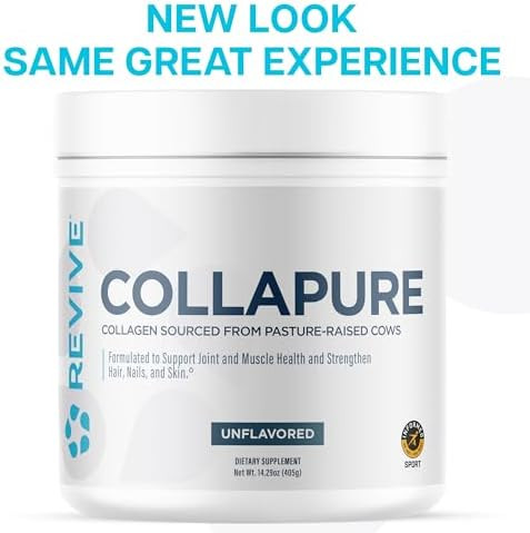Revive Md Collapure Collagen Peptides Powder For Women & Men Unflavored Type I & Type Iii Grassfed Collagen Supplements For Hair Skin Nails Bones & Joint Health No Fillers (30 Servings)