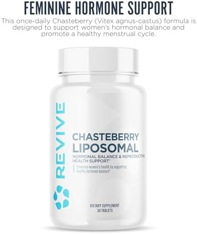 Revive Md Chasteberry Supplement For Women Chasteberry Liposomal (Vitex Agnuscastus) Supports Women'S Health Hormone Balance & Fertility (30 Tablets 30 Servings)