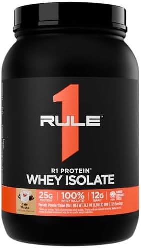 Rule 1 Proteins Whey Isolate With 25G Protein & 6G Bcaa Exclusively From Isolated & Hydrolyzed Sources For Workout Recovery (2 Pounds Vanilla Crãme)
