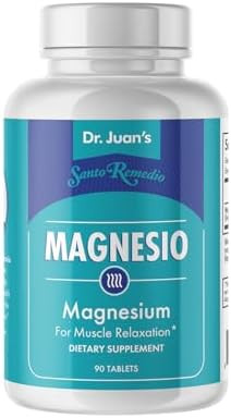 Santo Remedio Magnesium Supports Muscle Relaxation Dietary Supplement Magnesium Citrate 300 Mg No Artificial Flavors No Artificial Colors 90 Tablets (90 Servings)