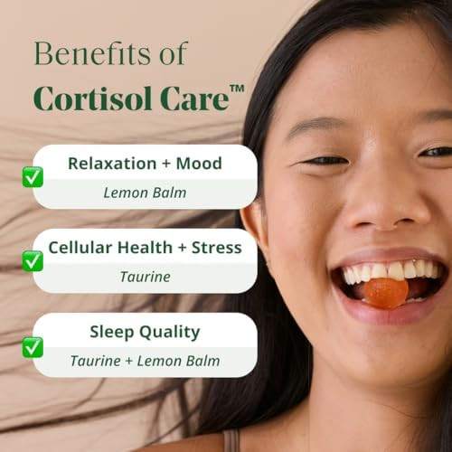 Semaine Stress Less Gummy With Cortisol Care„¢ 60 Count “ Daily Support For Stress Mood & Sleep