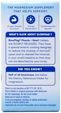Slowmag Magnesium Chloride And Calcium 60 Tablets Each (Value Pack Of 5)