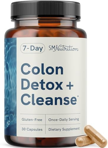 Smnutrition 7 Day Colon Cleanse & Detox Supports Bloating Relief & Occasional Constipation Fast Acting 7 Day Detox Cleanse For Women And Men With Probiotics For Gut Health & Regularity Gluten 30Ct.