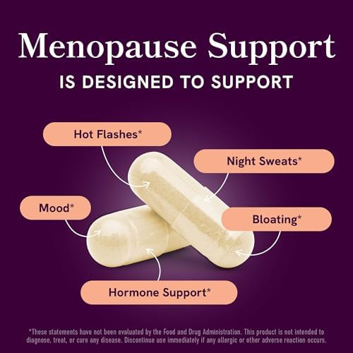 Smnutrition Menopause Support With Prebiotics And Probiotics For Women Hormone Balance Hot Flashes & Night Sweats 50 Billion Cfu Dim & Black Cohosh Triple Action Menopause Supplements For Women 30 Ct
