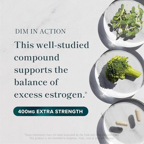 Smnutrition Dim Supplement 400Mg Extra Strength Hormone Balance For Men And Women Menopause Acne Hot Flashes Relief Prostate Support & Antioxidant Support Soy Gluten Smnutrition 90 Ct.