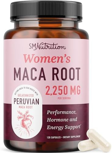 Smnutrition Maca Root Gummies With Natural Peach Flavor Drive Performance & Energy Support Hormone Balance For Women And Men Herbal Supplements 200Mg Extra Strength Vegetarian Nongmo 60 Gummies