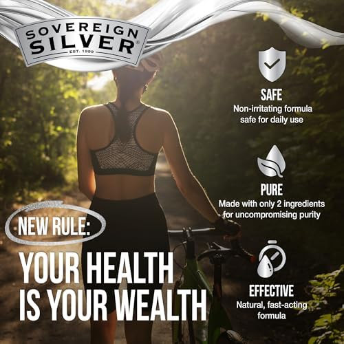 Sovereign Silver Natural Nasal Spray Colloidal Silver Nasal Spray Bio Active Nose Mist For Sinus Congestion And Immune Support Adults And Kids 10 Ppm 1 Fl Oz (30Ml)