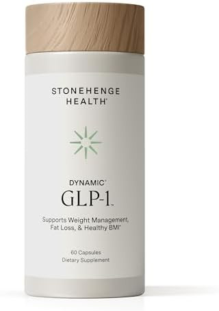 Stonehenge Health Dynamic Glp1 Weight Management Supplement For Women And Men 550Mg Berberine Akkermansia Supports Appetite Regulation Metabolic Wellness Gut Health Vegan Nongmo 60 Veg Caps