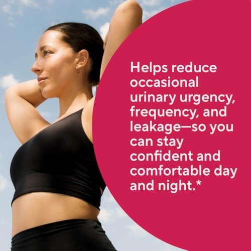 Sunergetic Premium Bladder Support Supplement “ Bladder Control Supplement For Occasional Urinary Urgency Frequency & Leakage “ With Clinically Studied Cranberry Pumpkin & Saw Palmetto 60 Capsules