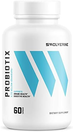 Swolverine Probiotix Advanced Probiotic Supplement De111 Bacillus Subtilis Digestive Health Gut Health Immune System Support (30 Count (Pack Of 1))
