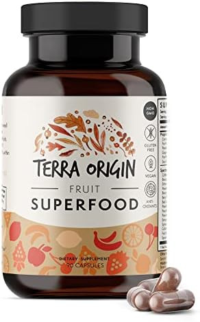 Terra Origin Fruit Superfood Supplements 90 Capsules Supports Energy Non Gmo And Gluten For Adults And Women