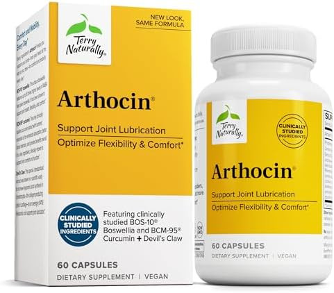 Terry Naturally Arthocin Boswellia Serrata Capsules With Devil'S Claw & Curcumin Supplement To Support Joint & Spine Health Herbal Supplement Aids Comfort & Absorption 60 Capsules
