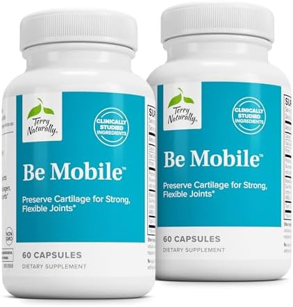 Terry Naturally Be Mobile Collagen Supplement For Joint Health Support Dietary Supplement With Boswellia Extract & Type Ii Collagen Lower Back & Knee Support Supplement 60 Capsules