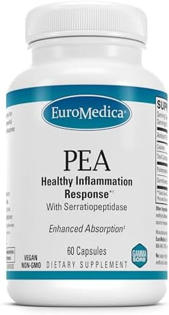 Terry Naturally Euromedica Pea Healthy Inflammation Response Joint Health Support Exercise Performance & Postworkout Support Of Dairy Gluten Or Soy 60 Capsules (30 Servings)