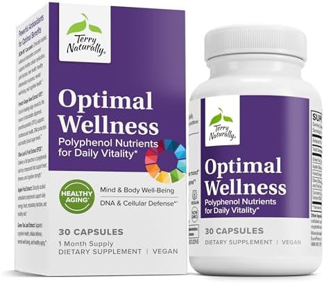 Terry Naturally Optimal Wellness Immune Respiratory & Brain Health Support Supports Liver Health With Curcumin Provides Powerful Antioxidant Support 30 Capsules (30 Servings)
