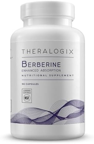 Theralogix Berberine Enhanced Absorption 90Day Supply Made With Berberine Phytosome To Help Support Healthy Metabolism & Hormone Balance Nsf 90 Capsules
