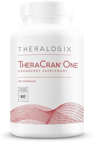 Theralogix Theracran One Cranberry Capsules 90Day Supply Supplement For Men & Women To Support Urinary Tract Health 36Mg Soluble Pacs Per Capsule Nsf 90 Count (Pack Of 1)