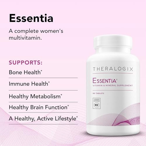 Theralogix Essentia Multivitamin For Women 90Day Supply Women'S Daily Multivitamin Supports Immune Health & Bone Health Includes Vitamin C Vitamin D Zinc & More Nsf 90 Tablets