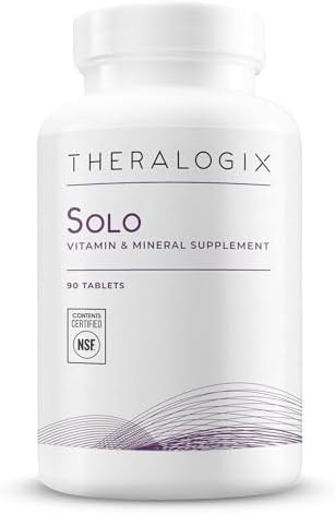 Theralogix Solo Multivitamin & Multimineral Supplement Without Iron 90Day Supply Iron Multivitamin Support For Women & Men Vitamin D3 Vitamin C & B Vitamins Nsf 90 Tablets