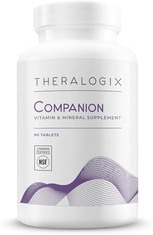 Theralogix Companion Multivitamin & Mineral Supplement 90Day Supply Supplement For Women & Men Without Iron Vitamin D Or Vitamin K B Vitamins Zinc & Magnesium Nsf 90 Tablets