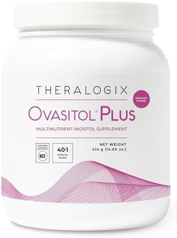 Theralogix Ovasitol Plus Canister Metabolic Health Supplement Myoinositol & Dchiro Inositol+Chromium Picolinate+Alphalactalbumin & Vitamin D