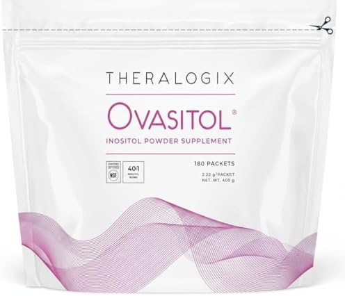 Theralogix Ovasitol Inositol Powder 90Day Supply Myoinositol & Dchiro Inositol For Hormone Balance & Ovarian Function Support Nsf 400 G (180 Servings)
