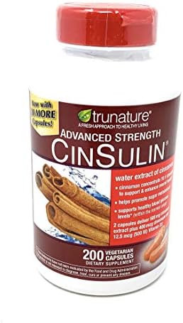 Trunature Cinnamon Concentrate Cinsulin 200 Capsules