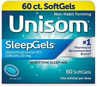 Unisom Sleepgels Diphenhydramine Hcl 50 Mg 60 Count