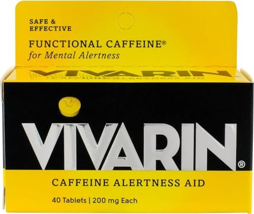 Vivarin Alertness Aid Tablets 40 Count 200Mg Tablets (6 Pack)