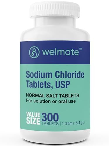 Welmate Recovery Bundle: Sodium Chloride Tablets 300Ct + 5% Lidocaine Numbing Cream 5.5 Oz