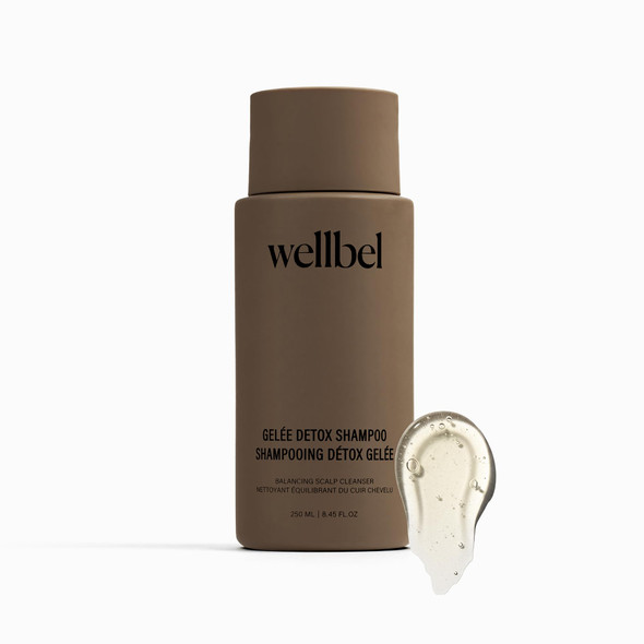 WELLBEL Gelée Detox Shampoo – pH-Balanced Scalp Detox Gently Exfoliates & Removes Buildup Dermatologist-Tested Color-Safe Hydrating & Strengthening Formula for Healthy Bouncy Hair