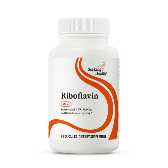Seeking Health Riboflavin Vitamin B2 Supplement for Methylation Support  Support Homocysteine Metabolism with Antioxidant Ingredients  400 mg 60 Capsules