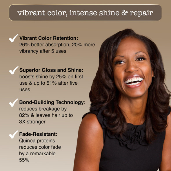 Sauce Beauty Glossy Color + Gloss + Repair Dark Brown Semi Permanent Hair Dye with Bond-Building and Color-Fade Protection Technology Adds Shine & Deep Moisture Lasts 4-8 Weeks Stops Fade