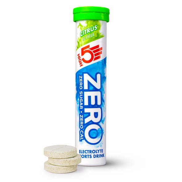 HIGH5 ZERO Electrolyte Tablet - Hydration Tablets Enhanced with Vitamin C - 0 Calories & Sugar Free - Boost Hydration, Performance & Wellness - Citrus, 20 Tablets