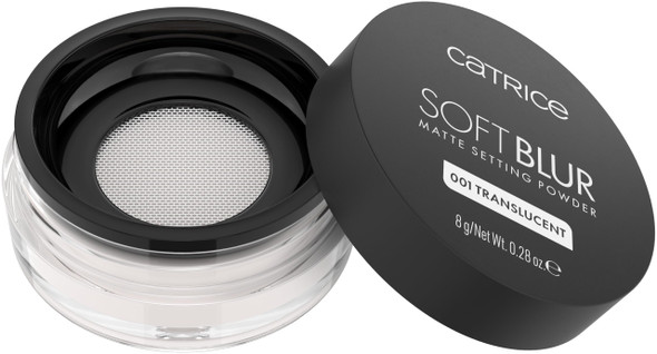 Catrice | Soft Blur Loose Setting Powder | Matte Airbrushed Finish with Blurring Effect | Long-Wear No Flashback | Vegan & Cruelty Free (001 | Translucent)