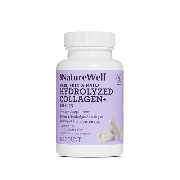 NatureWell Hydrolyzed Collagen  Biotin Dietary Supplement