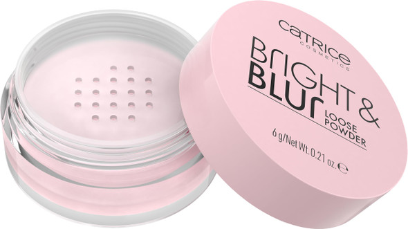 Catrice Bright & Blur Loose Powder | Lightweight Instant Blur Soft Matte Finish | Vegan & Cruelty Free (010 | Soft Pink)