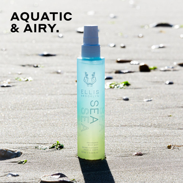 Ellis Brooklyn SEA Fragrance Mist - Aquatic Citrus Perfume with Lemon Sfuma Pineapple Leaves & Tonka Bean Vegan Perfume Mist Made In The USA 50ml 1.7 Fl Oz