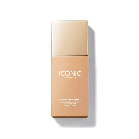 ICONIC LONDON Super Smoother Blurring Skin Tint | Light to Medium Coverage Hydrating Ultra-Lightweight Tinted Moisturizer Cruelty-Free Vegan Makeup
