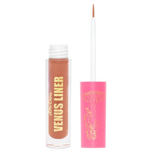 Lime Crime Venus Pigmented Liquid Eyeliner with Precision Brush Marigold (Pumpkin Orange) - Ultra Matte Water-Based Formula is Long-Lasting Smudge-Proof & Quickly Dries - Vegan & Cruelty-Free