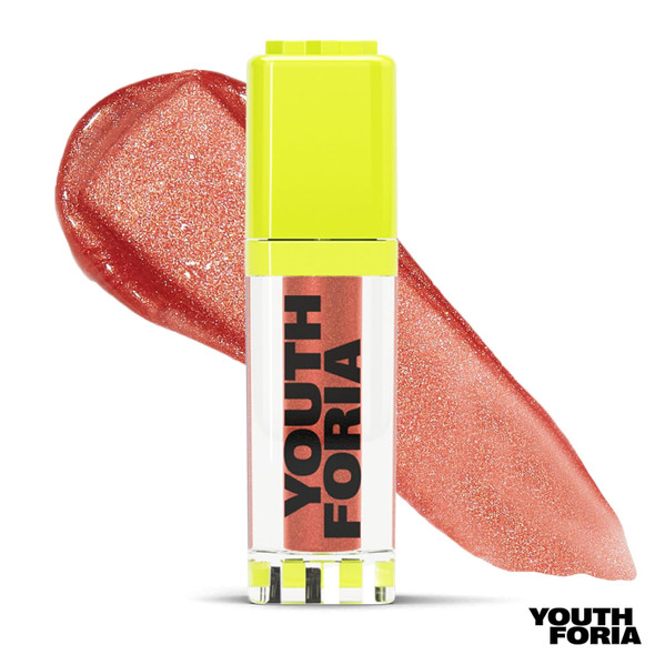 Youthforia Dewy Gloss, Hydrating & Nourishing Tinted Lip Oil For High Shine, Reduces Appearance Of Dry Lips, Vegan & Cruelty-Free, Play With Fire