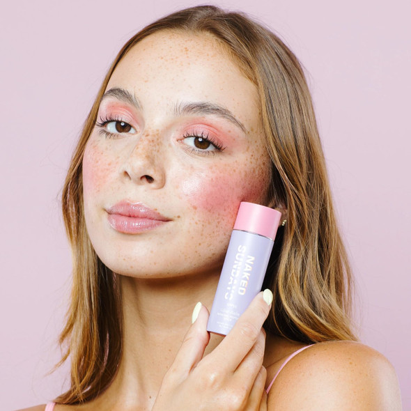 Naked Sundays SPF 50 Glow Balm Peptide-Infused Multi-Tasking Blush Stick for Cheeks Lips & Eyes – Broad Spectrum Sunscreen with Zinc Oxide – 8g (Pink Pop)