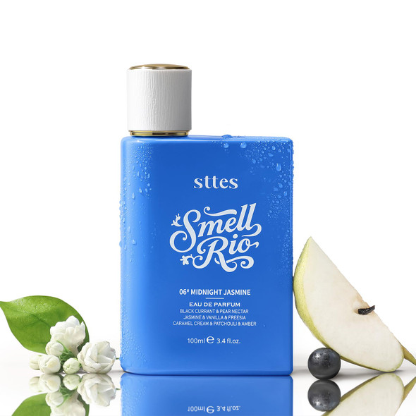 Sttes Smell Rio Perfume 06# (Midnight Jasmine) – Perfume for Women – Long-Lasting Hair Black Currant Jasmine & Vanilla Notes – Elegant Scentual Fragrance Eau de Parfum 100ml (3.4 fl oz)