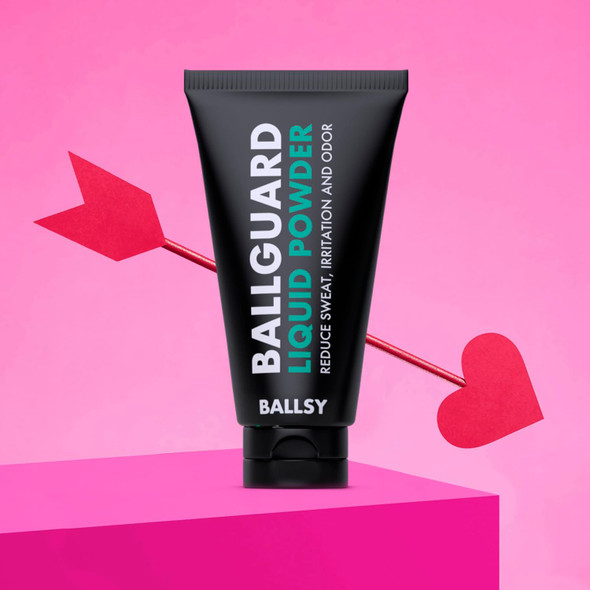 Ballsy Anti-Chafing, Anti-Itch Groin Deodorant for Men - Quick Drying Liquid Powder Baby Powder Replacement Protects fom Sweat Odor and Irritation 3.4 oz