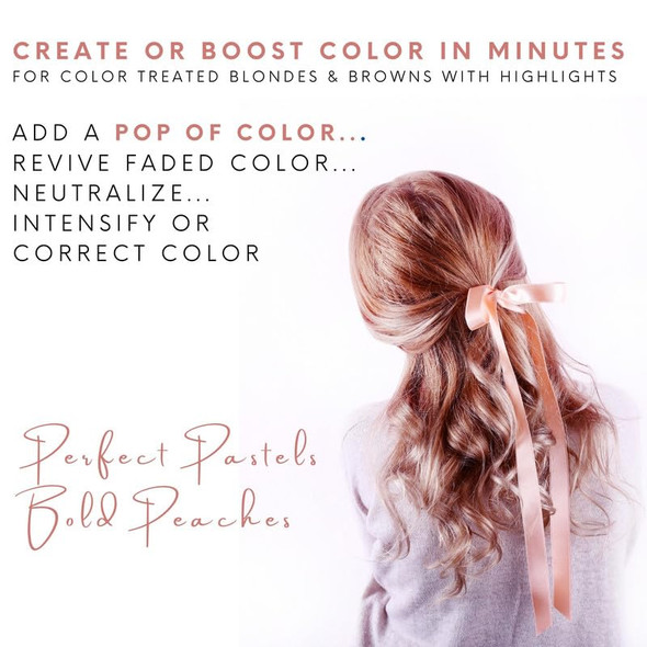 Watercolors Intense Color Depositing Shampoo Semi Permanent Hair Color 8.5 oz - PEACH