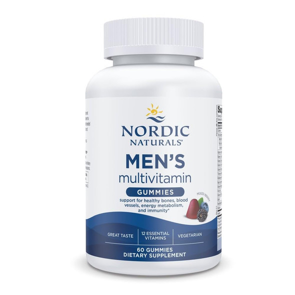 Nordic Naturals Men's Multivitamin Gummies Mixed Berry - 60 Gummies